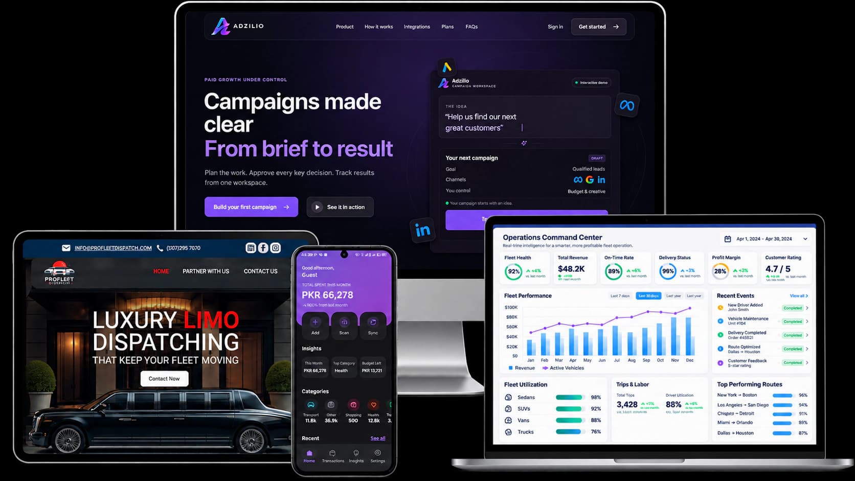 Web, dashboard and mobile products built by WanderCode